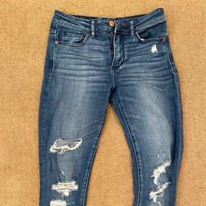 Abercrombie and Fitch Ripped Skinny Jeans
